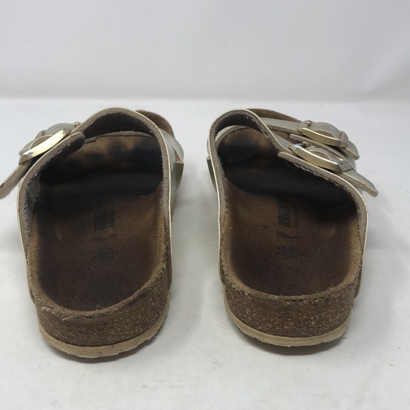 Birkenstock Arizona Girl’s Gold Sandals - Picture 3 of 13